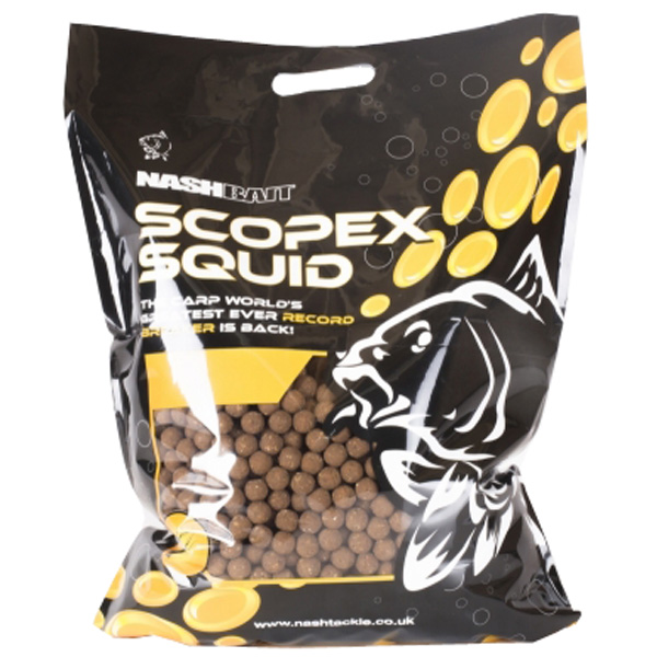 Nash Scopex Squid Stabilised Boilies 15mm 1Kg Nash Scopex Squid Stabilised Boilies 15mm 1Kg